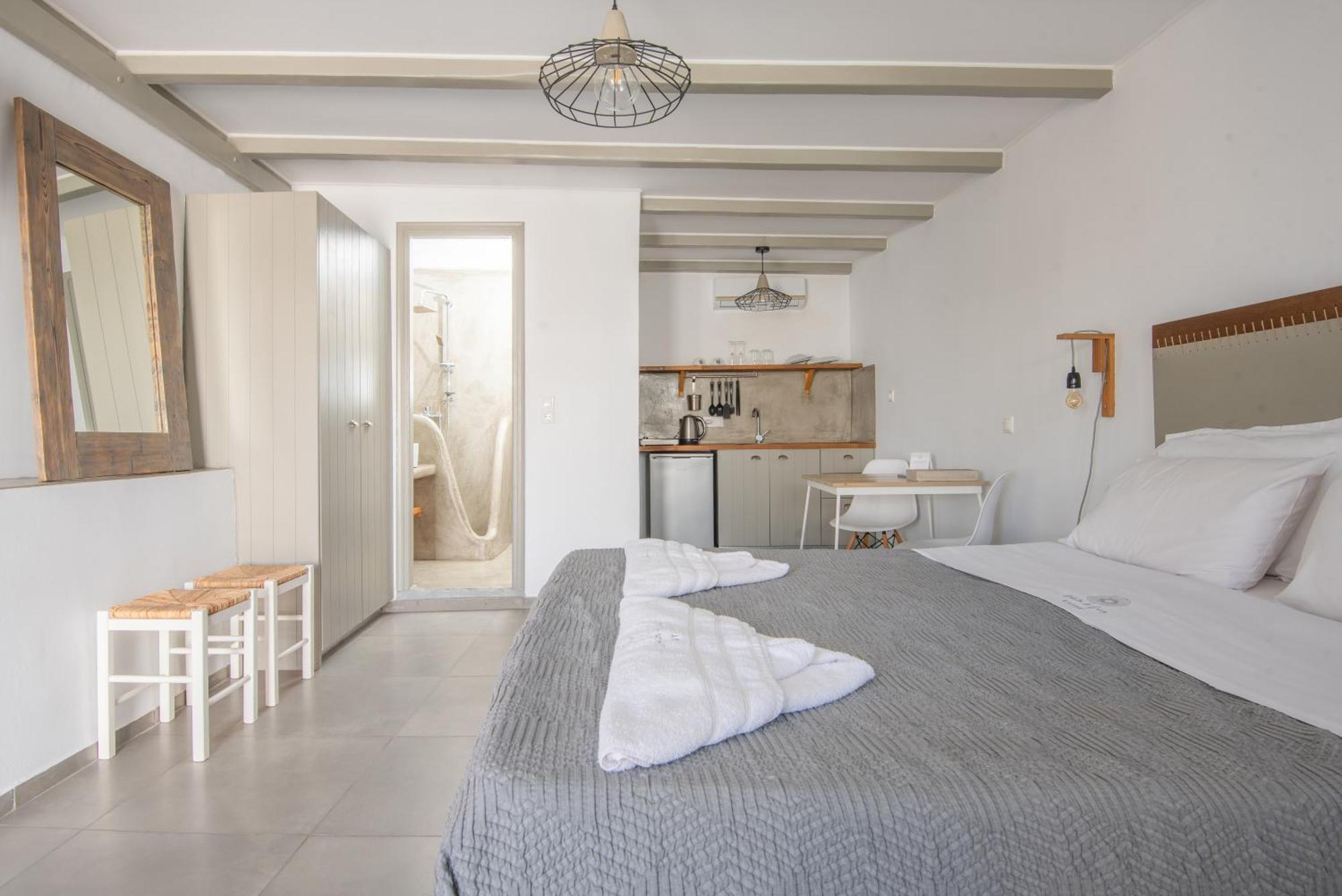 White And Grey Daire Mykonos Town Dış mekan fotoğraf