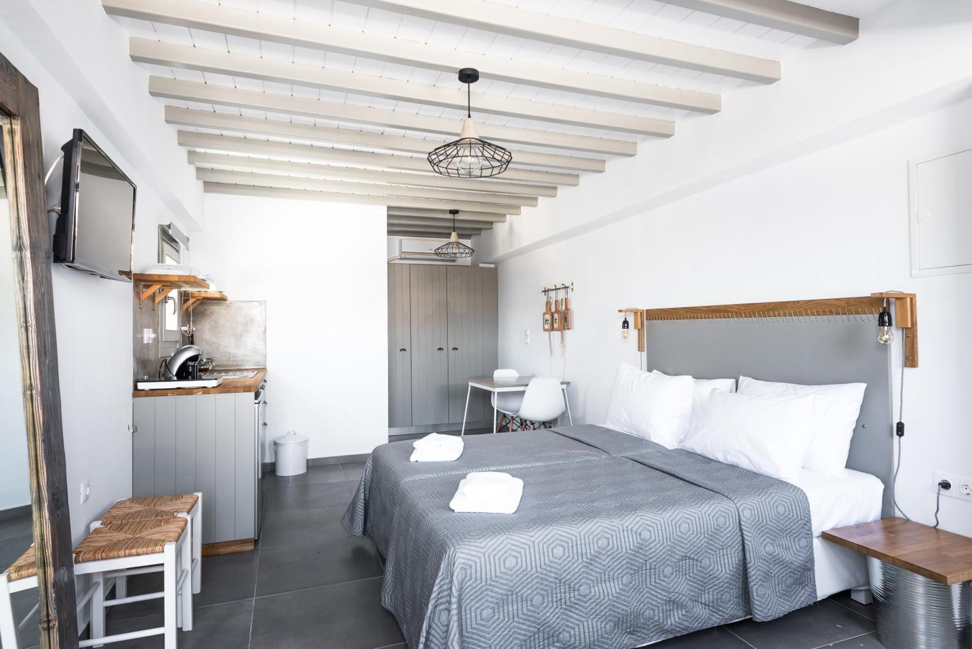 White And Grey Daire Mykonos Town Dış mekan fotoğraf