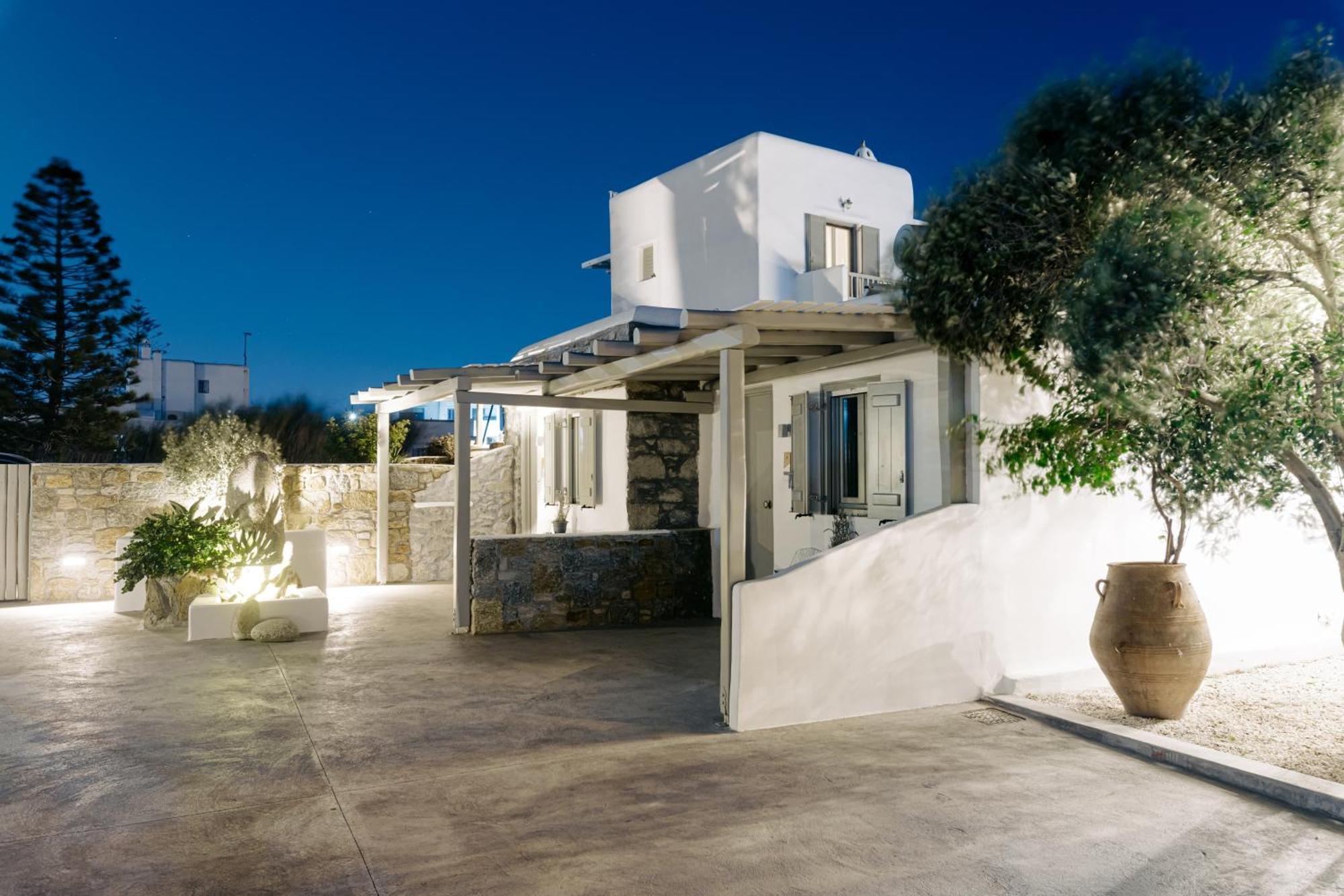 White And Grey Daire Mykonos Town Dış mekan fotoğraf